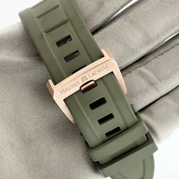 Maurice Lacroix Bronze Green Dial 43mm Automatic Movement Men’s Watch AI6058 - Picture 6 of 8
